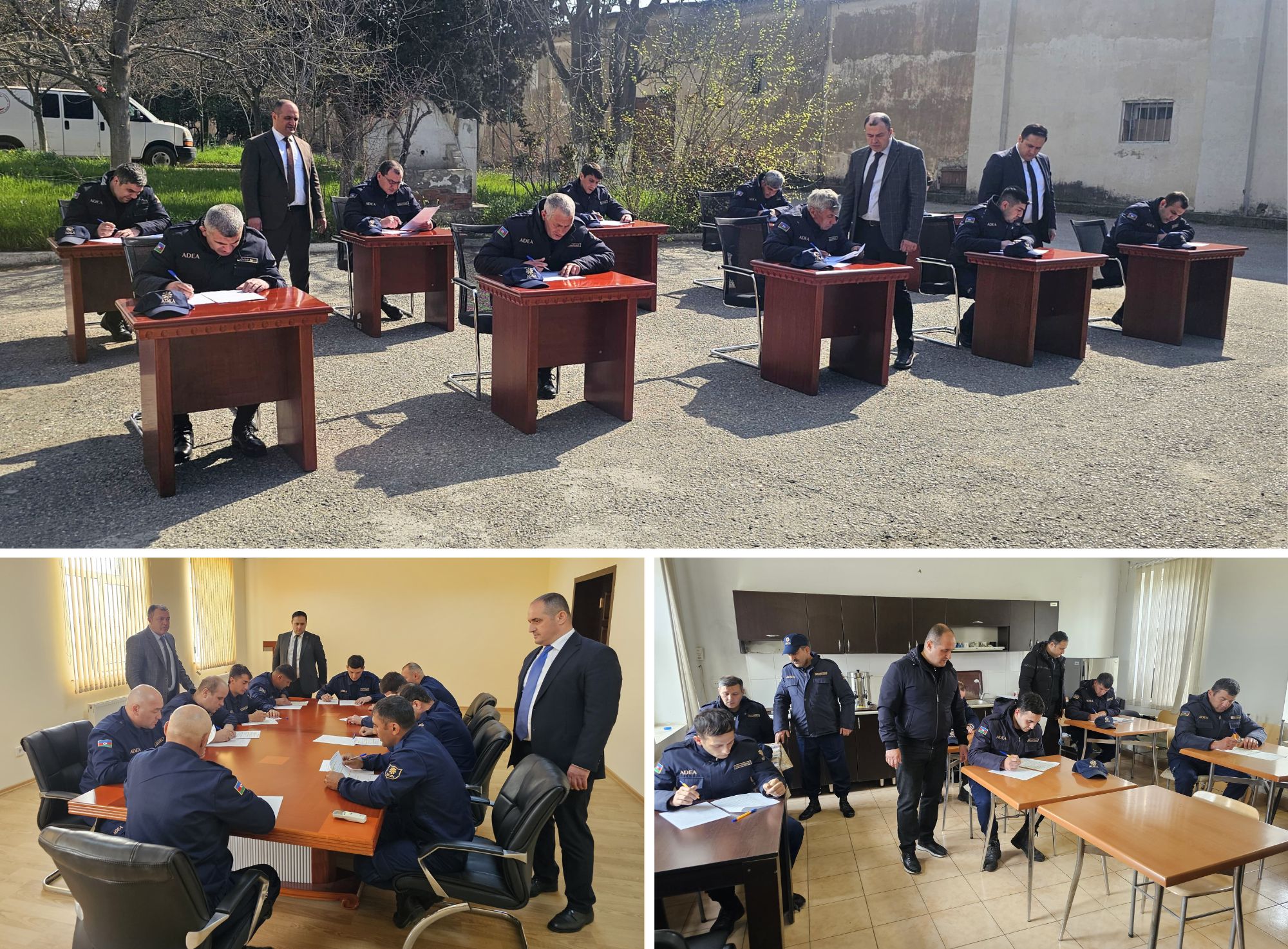 ADEA tərəfindən mühafizə xidmətinin əməkdaşları arasında test imtahanı keçirilib