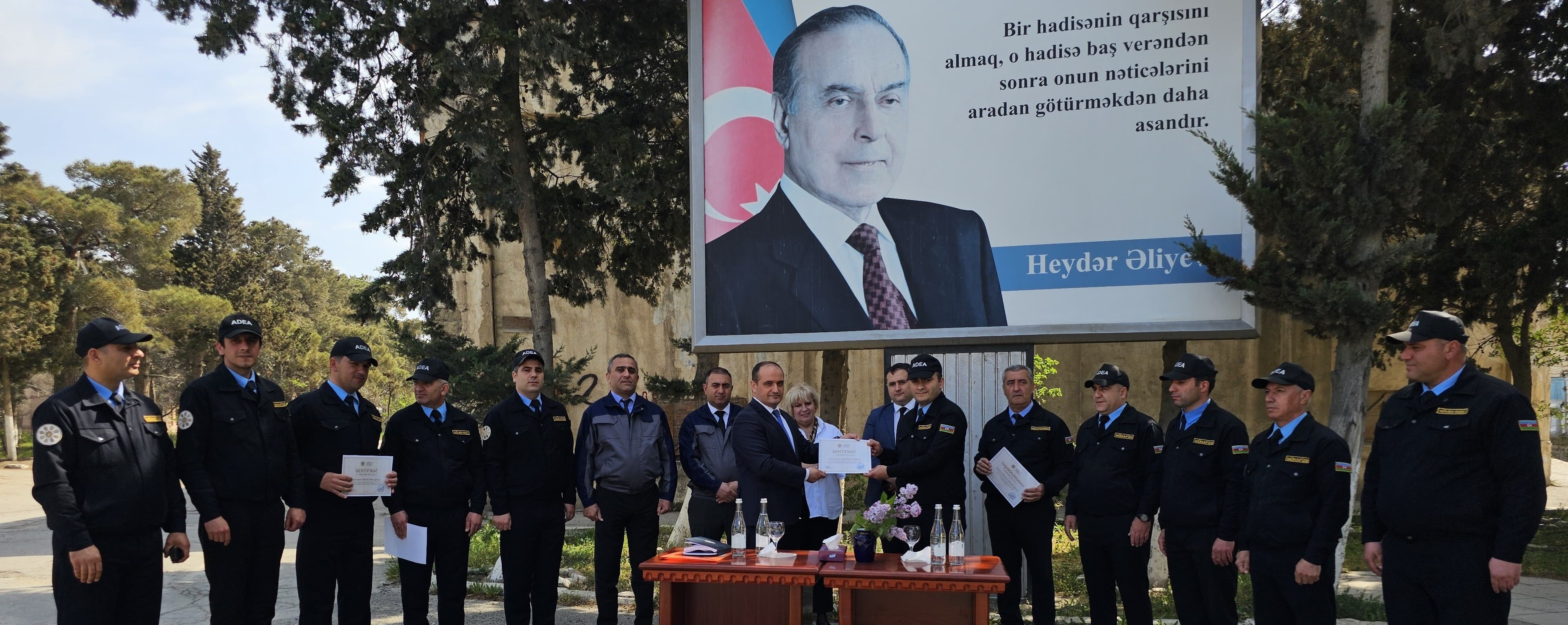 ADEA tərəfindən Mühafizə işinin təşkilinə və təhlükəsizliyin təmin olunmasına dair test imtahanı keçirilib